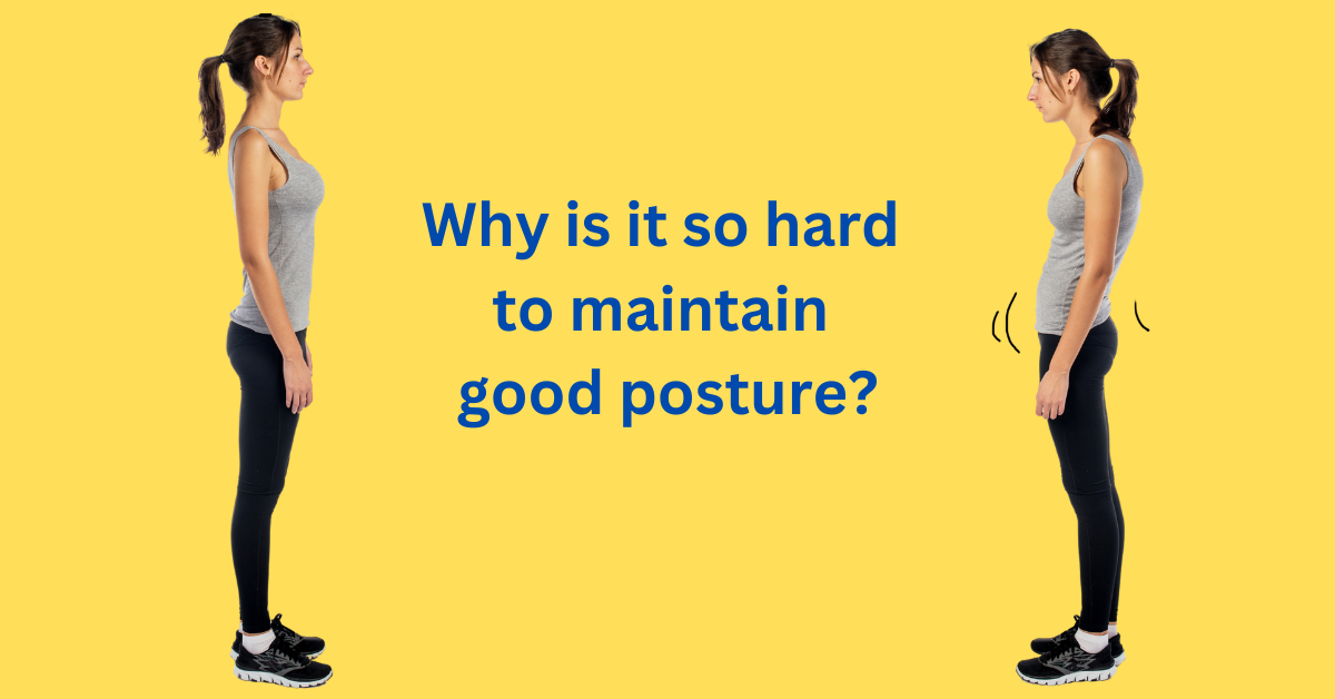 Poor posture vs good posture